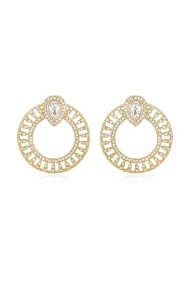 Glitter and Shine Circle Earrings