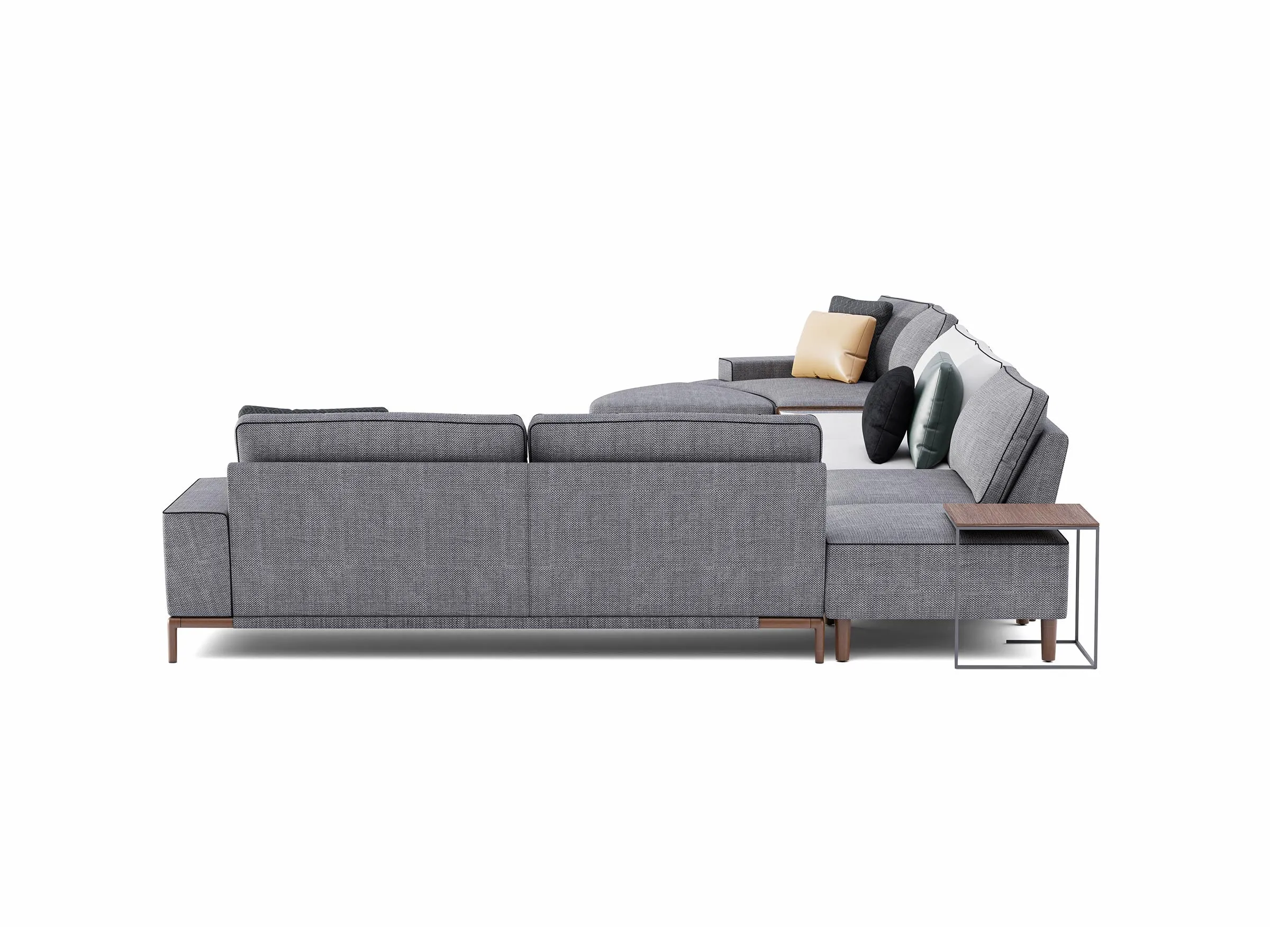 Gola Corner Sofa with Moon Chaise 218"