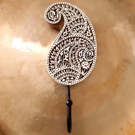 Hand Engraved Wooden Amira Wall Hook