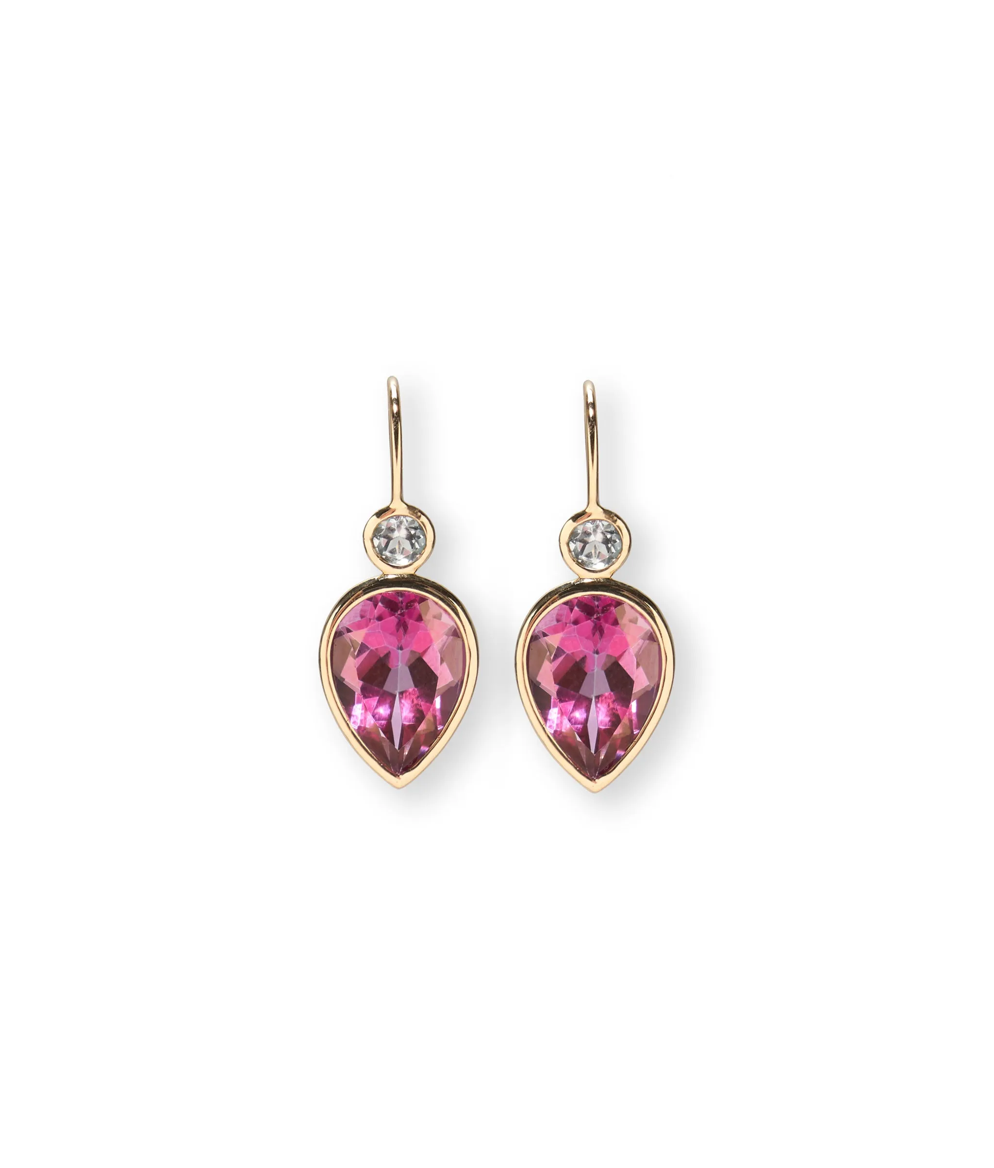 Hera Earrings in Pink Topaz