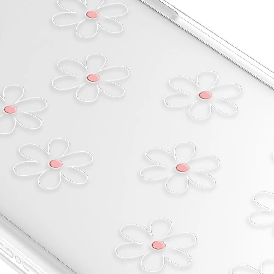 iPhone 12 Pro White Flower Minimal Line Phone Case