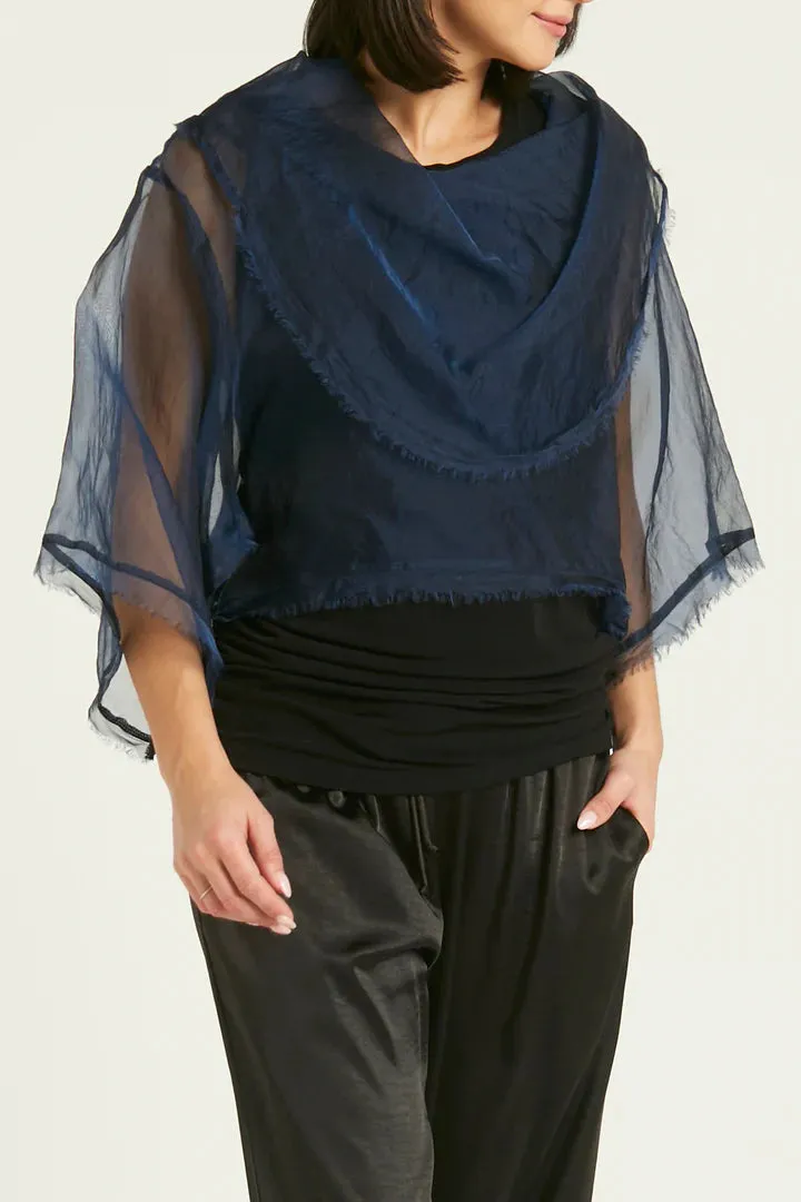 Jackie O top | Midnight