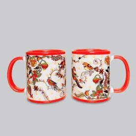 Kalamkari Coffee Mugs Set of 2 (300 ml each)