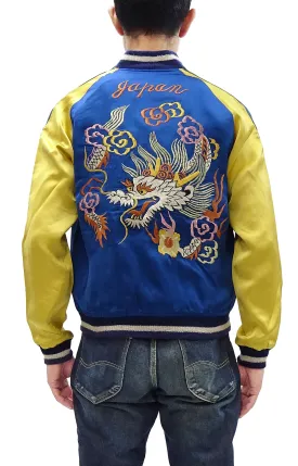 KOSHO & CO. Jacket Tailor Toyo Sukajan Men's Japanese Souvenir Jacket White Dragon Embroidery TT15618 TT15618-125