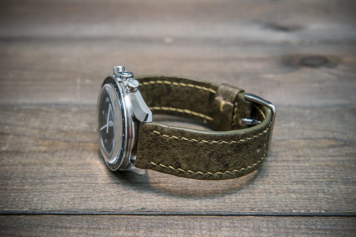 Leather watch strap (Mora Attilio), handmade in Finland -10-26 mm