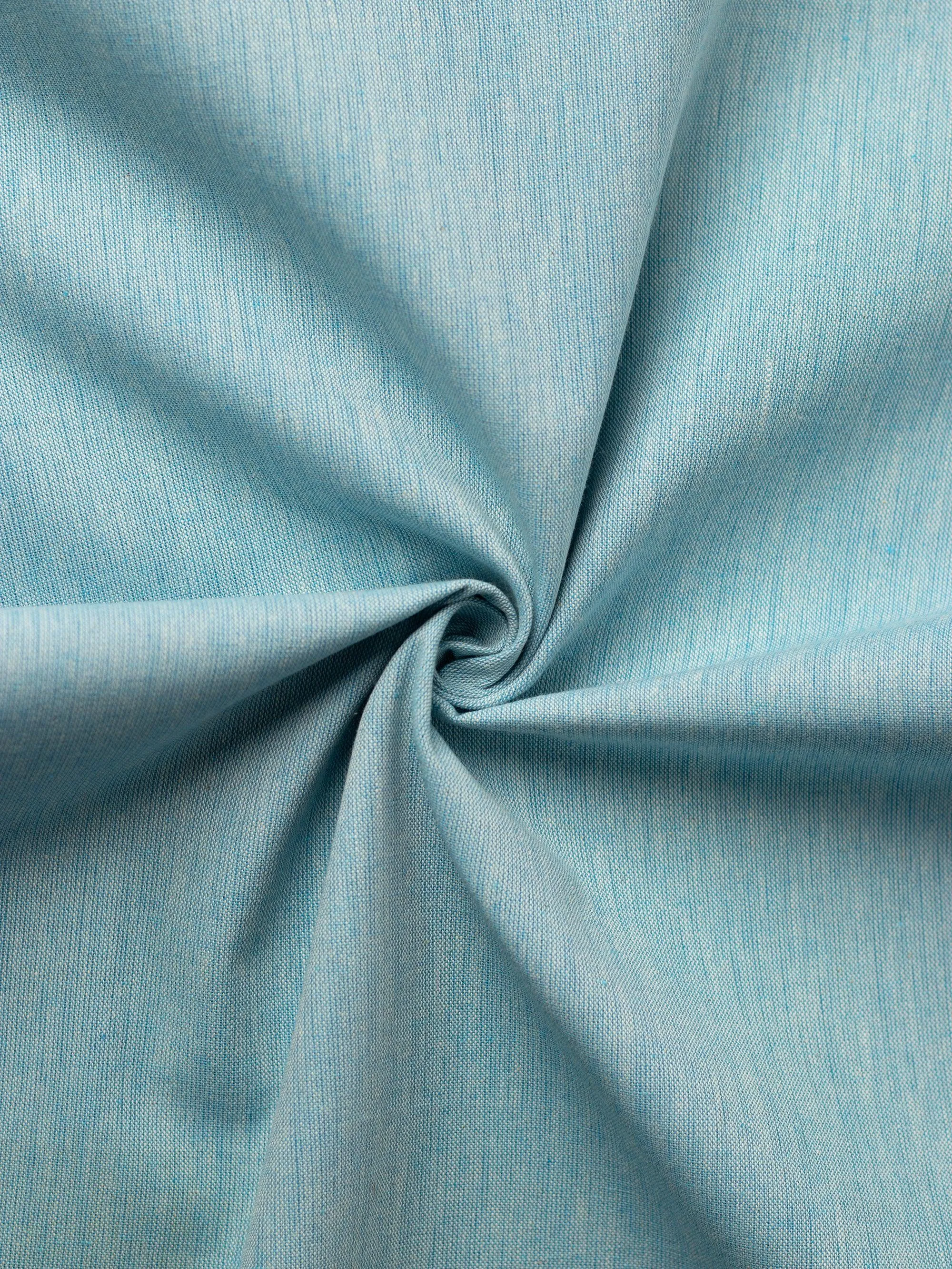 Light Blue Color Traditional Pattern Cotton Khadi Fabric