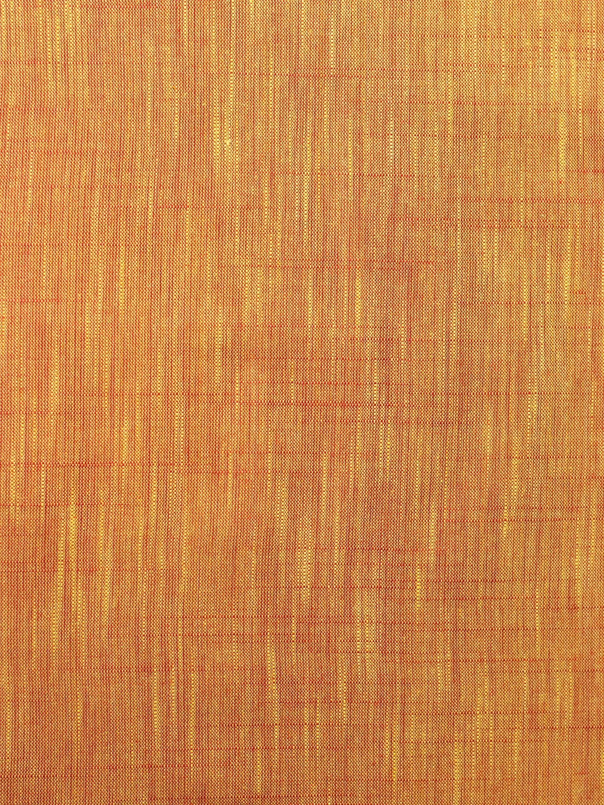 Light Orange Color Traditional Pattern Cotton Khadi Fabric