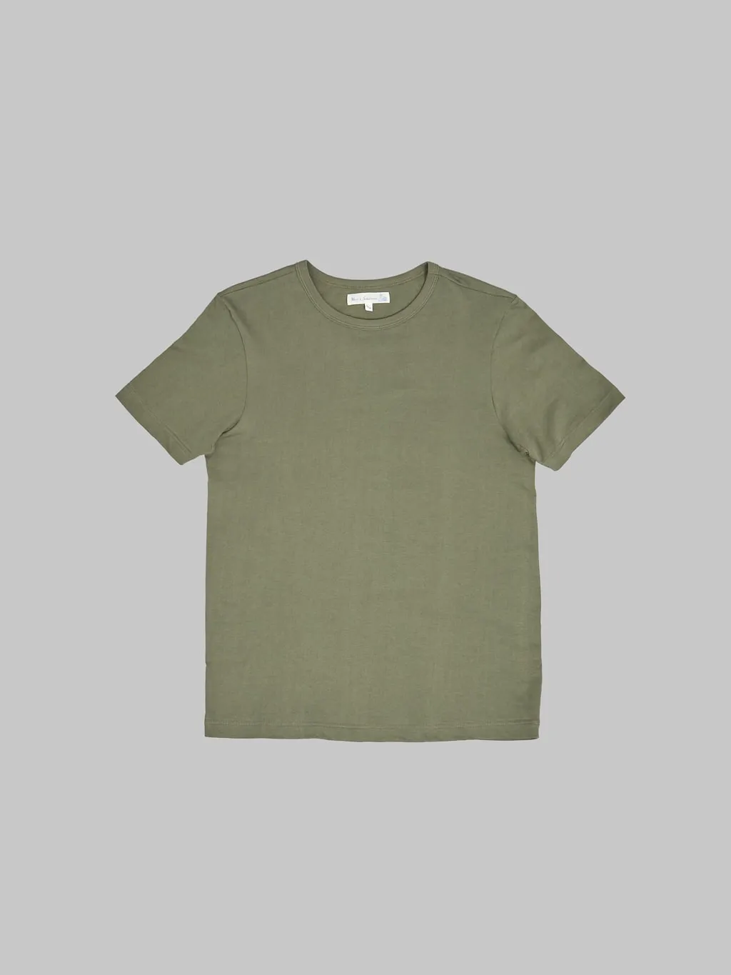 Merz b. Schwanen 1950s 5.5oz Loopwheeled Classic Fit T-Shirt Army Green