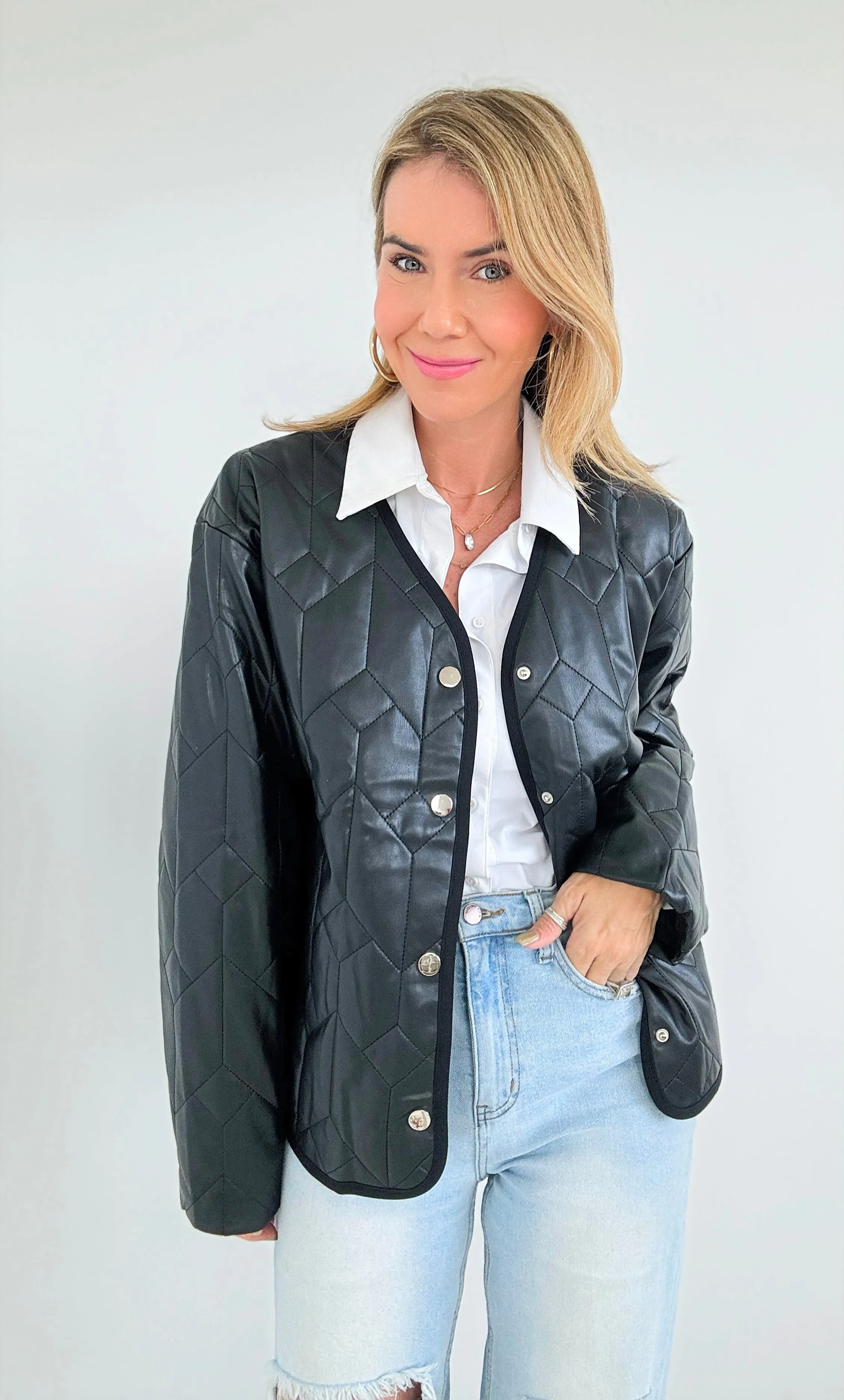 Midnight Luxe Quilted Jacket