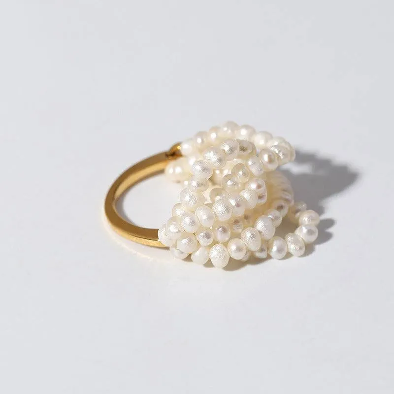 Multi-Layer Rice Pearl Cluster Ring