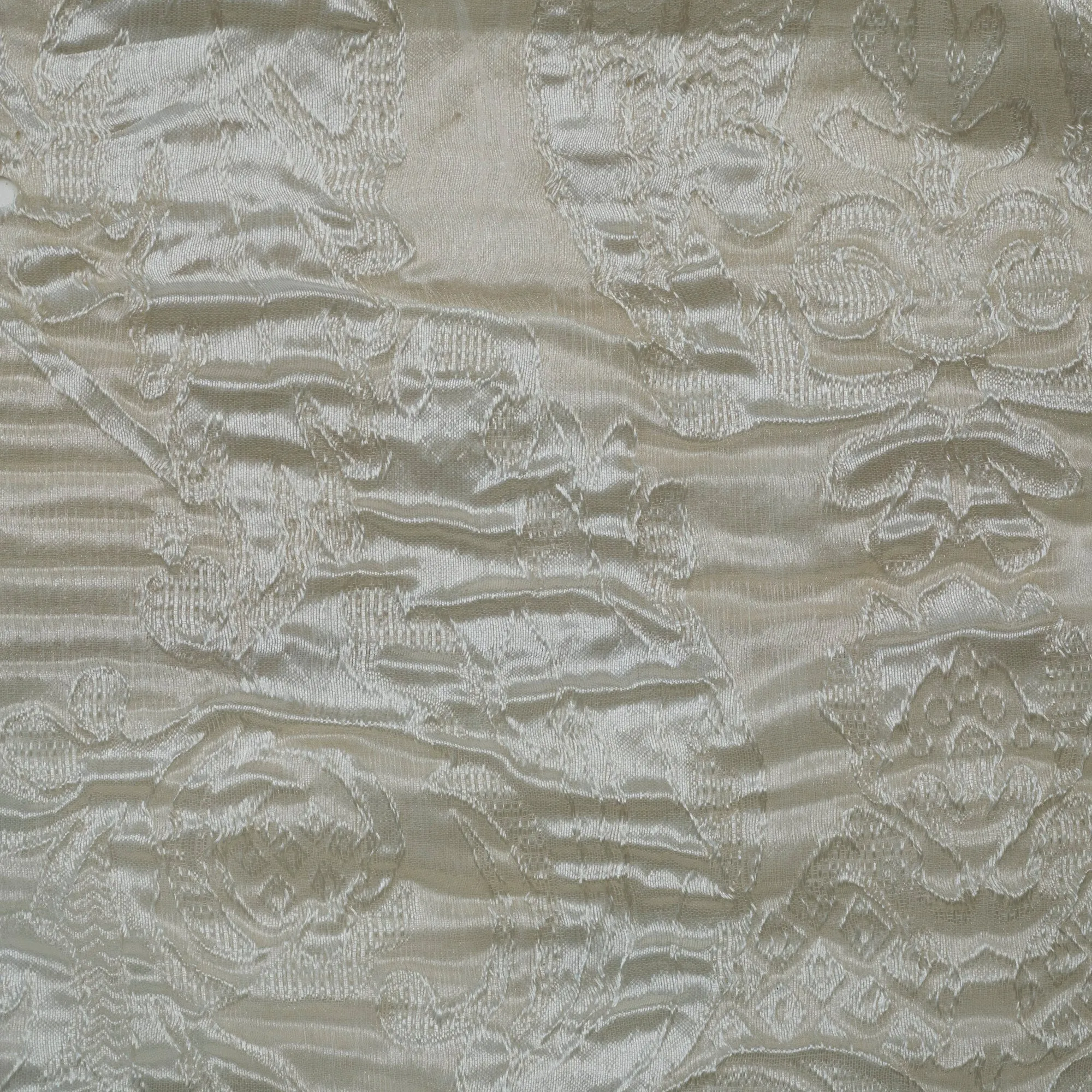 NEW - RITZ - 110" ORGANZA STYLISH CRUSHED  DRAPERY & WINDOW CURTAIN