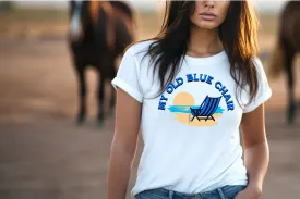 Old blue Chair T-Shirt, Country T-Shirt, Beach T-Shirt, Casual T-shirt, Country Lyric T-Shirt