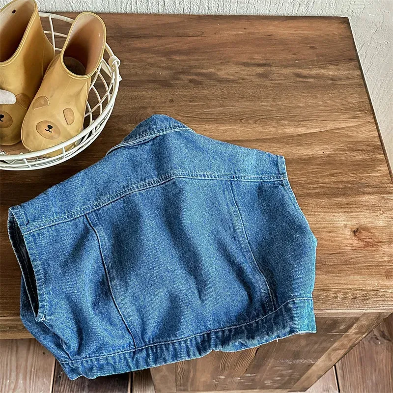 Oversized Denim Vest