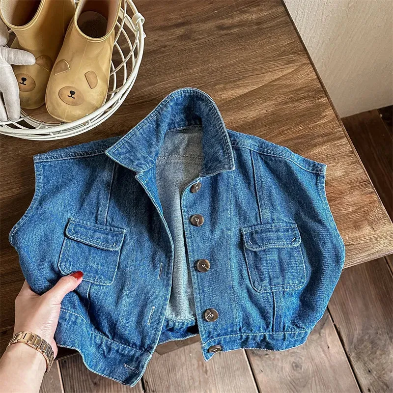 Oversized Denim Vest