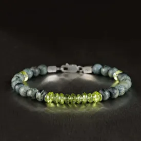 Peridot - Matte Kabamba Jasper Bracelet IV (6mm)