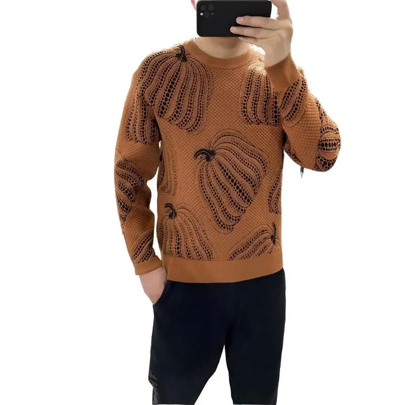 Pumpkin Jacquard Sweater