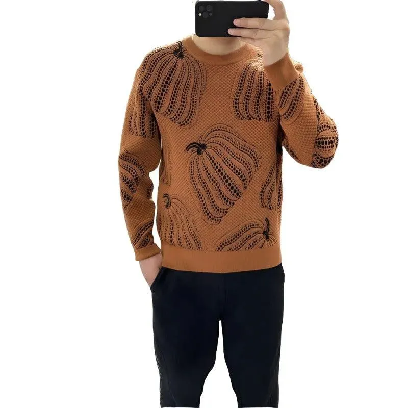 Pumpkin Jacquard Sweater