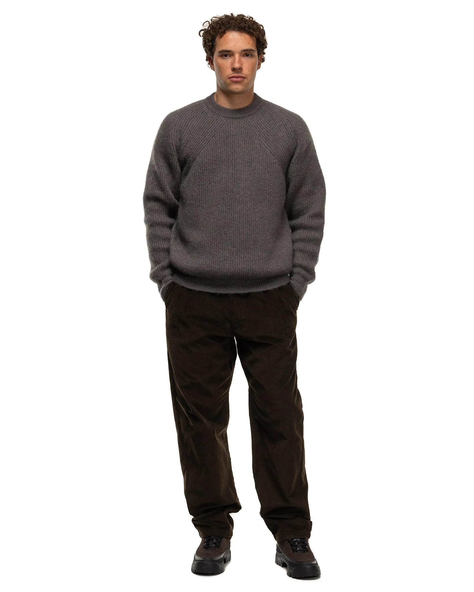 Pure Mohair Signature Crew Neck Grey