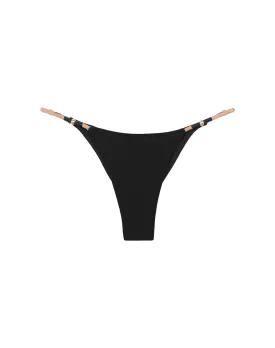 Ribbed Layla Detail Bottom - Black