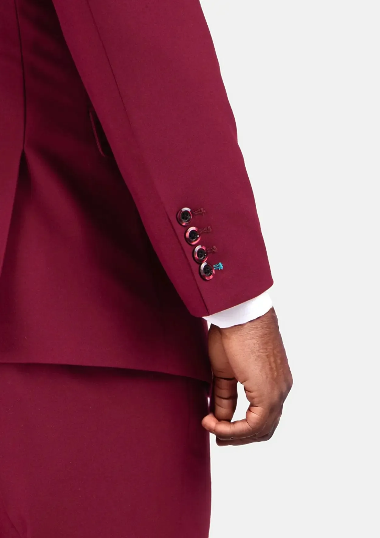 Rockafeller Claret Red Stretch Suit