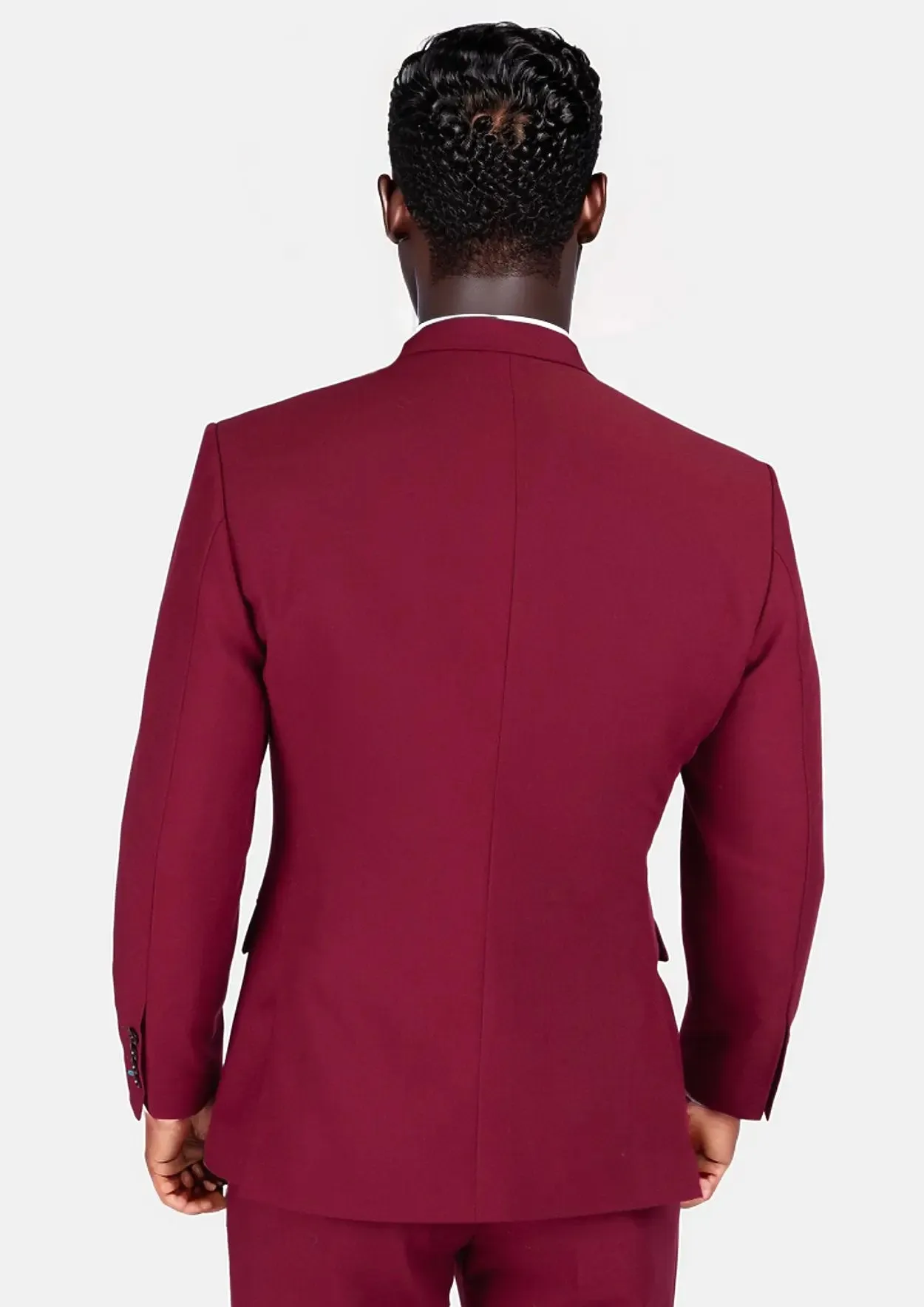 Rockafeller Claret Red Stretch Suit