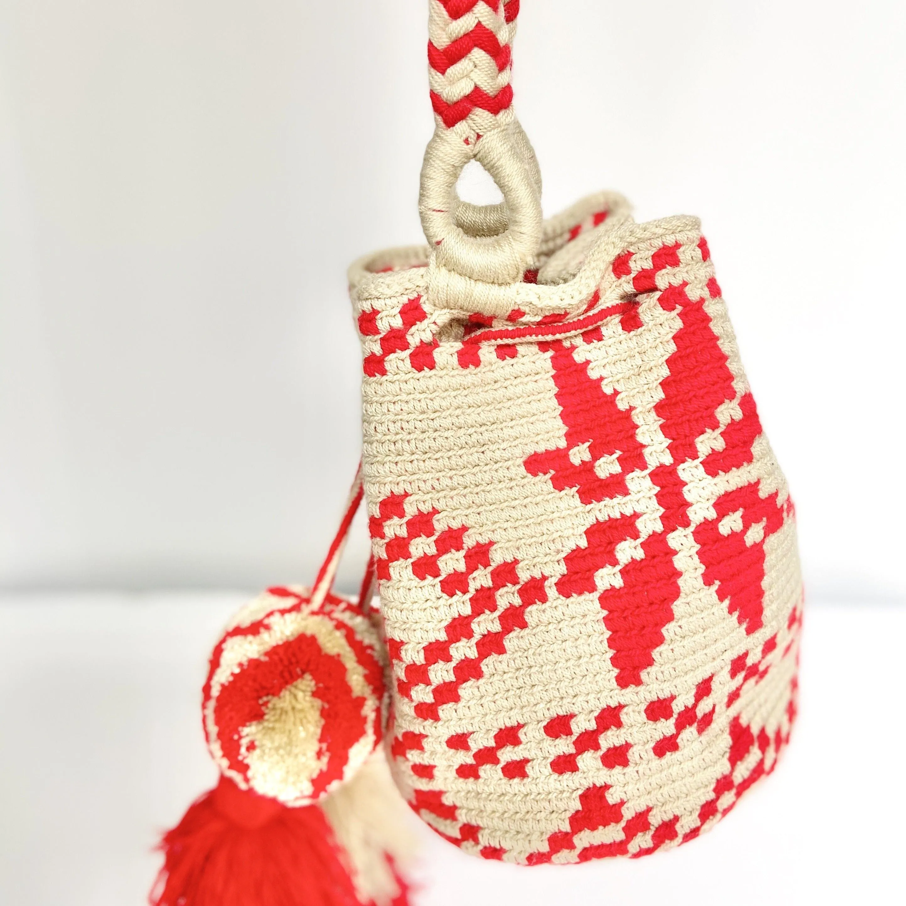 Scarlet Crush Bags | Medium Size Red Boho Chic Purse