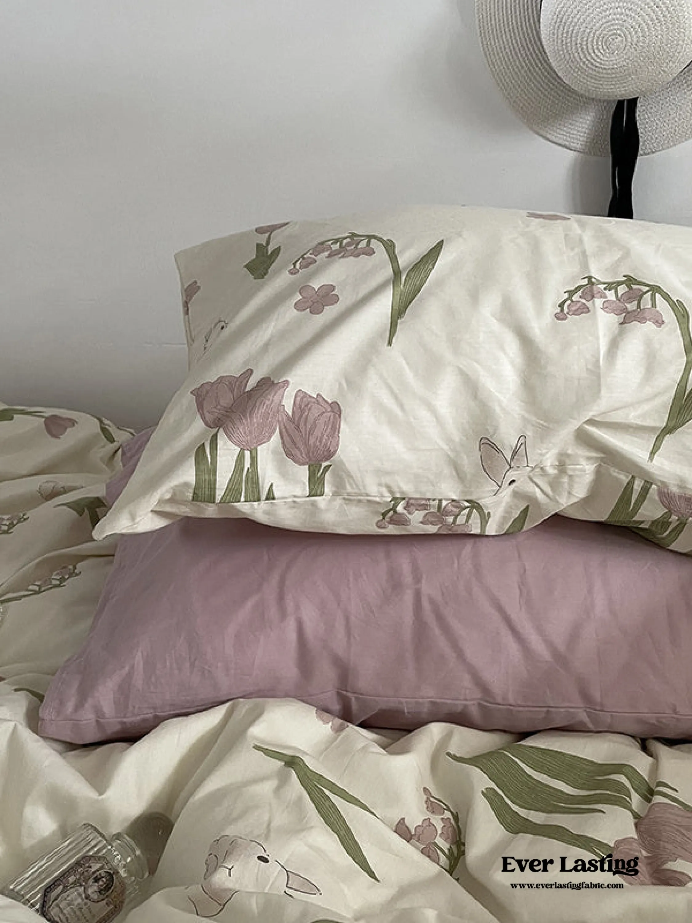 Spring Floral Washed Cotton Pillowcases