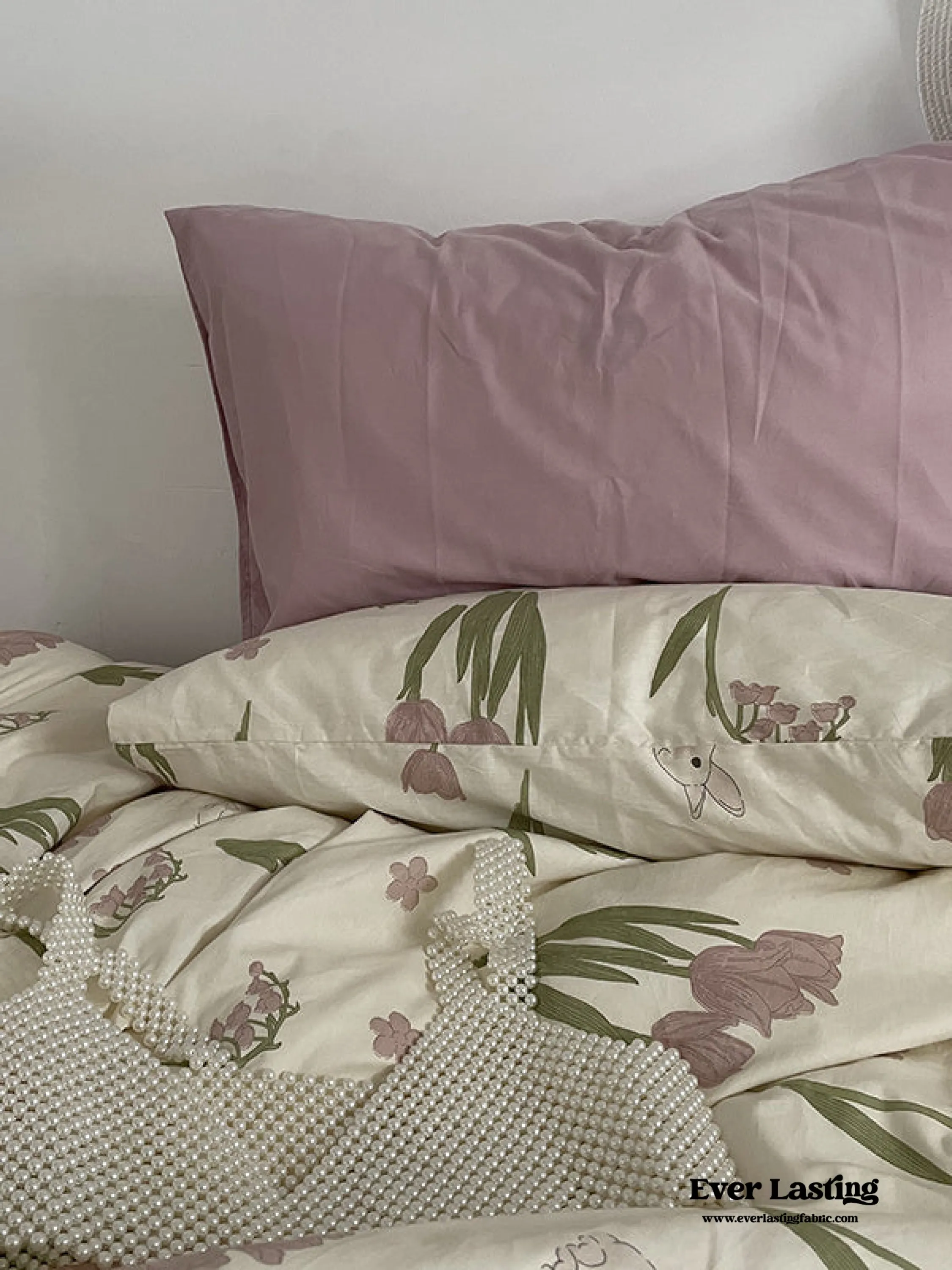 Spring Floral Washed Cotton Pillowcases