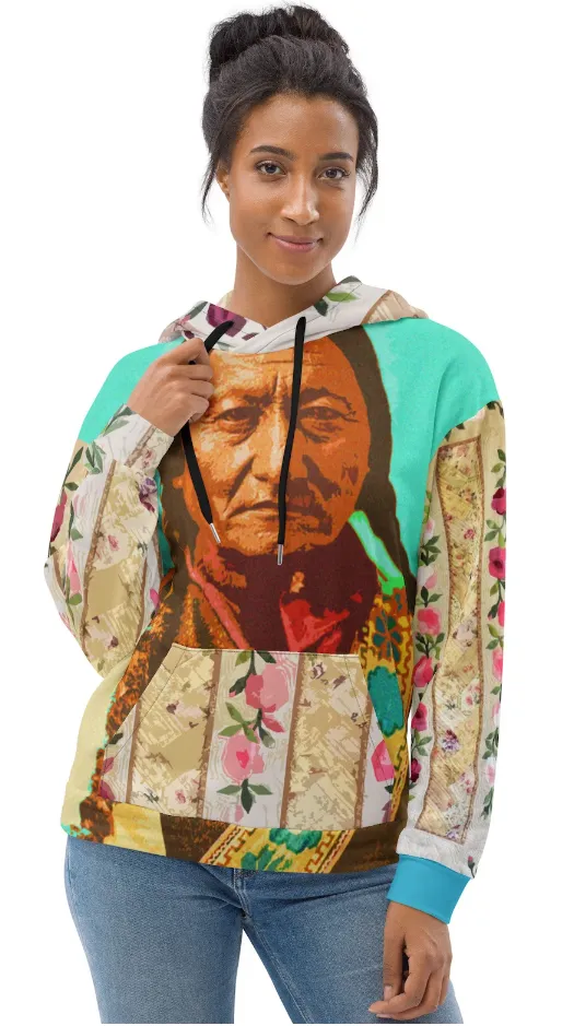 Sunheart Native American Spirit Folk Art Hoodie Pullover Small to Plus Sizes Sml-3X