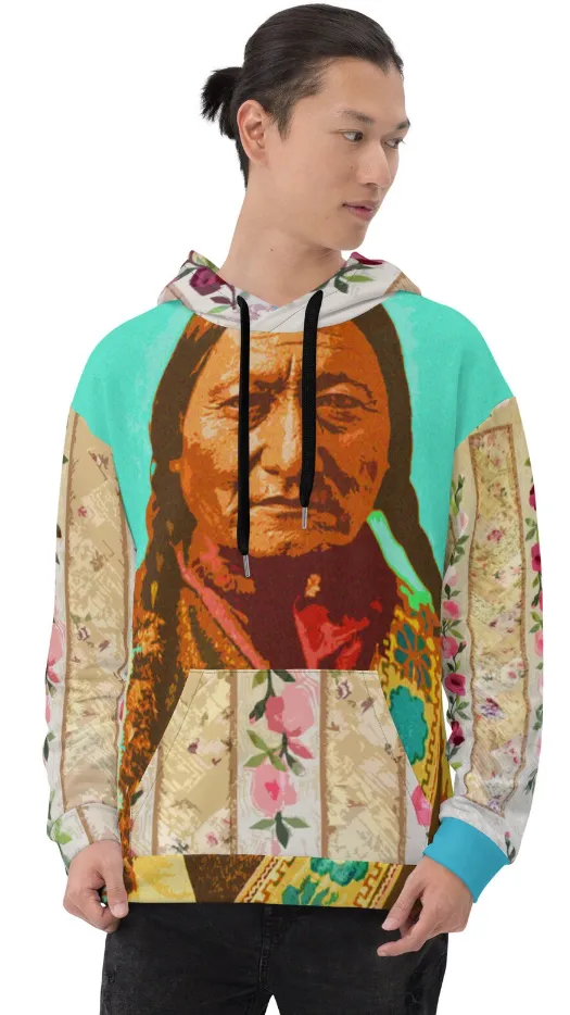 Sunheart Native American Spirit Folk Art Hoodie Pullover Small to Plus Sizes Sml-3X