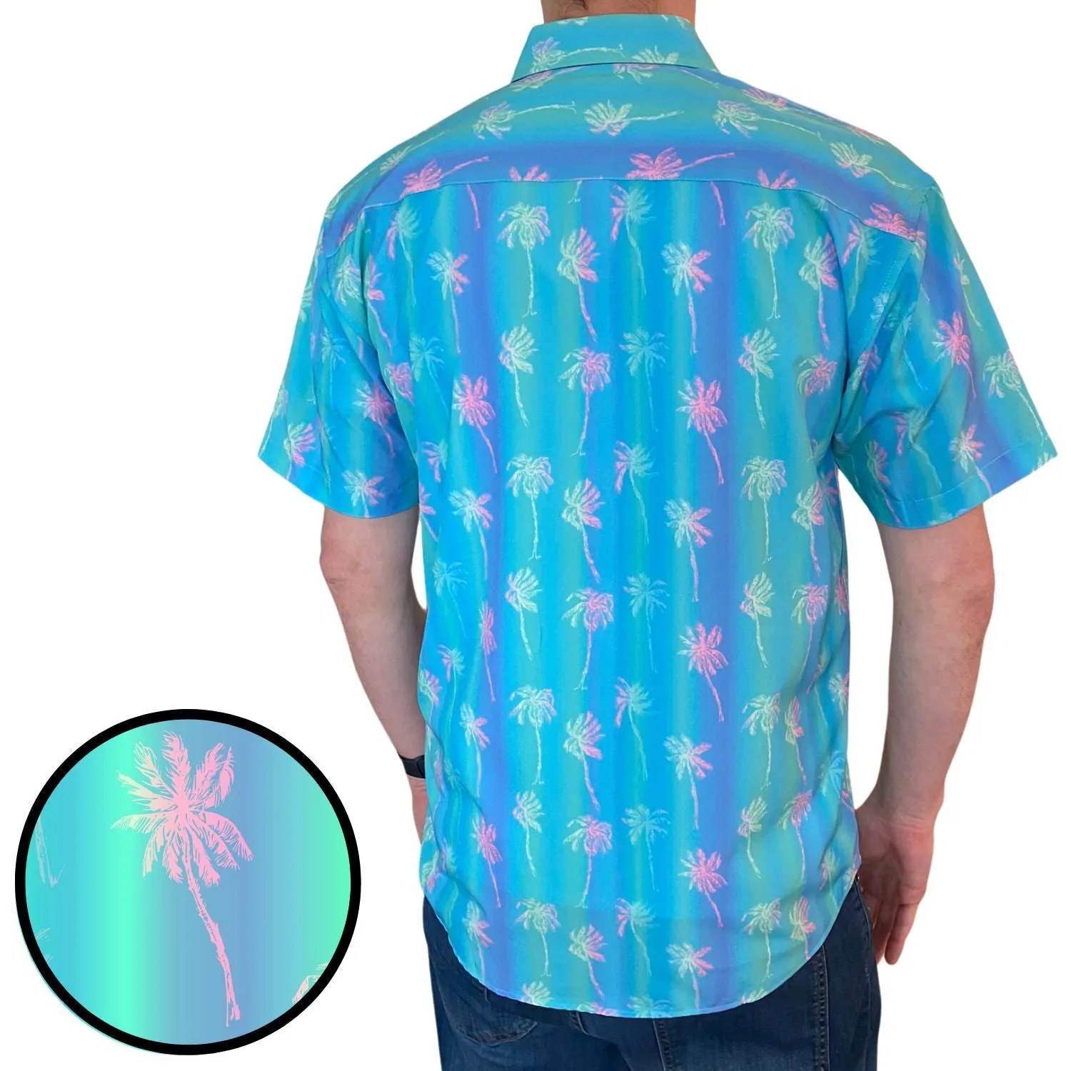 Super Stretch - Tahiti Palms Hawaiian Shirt