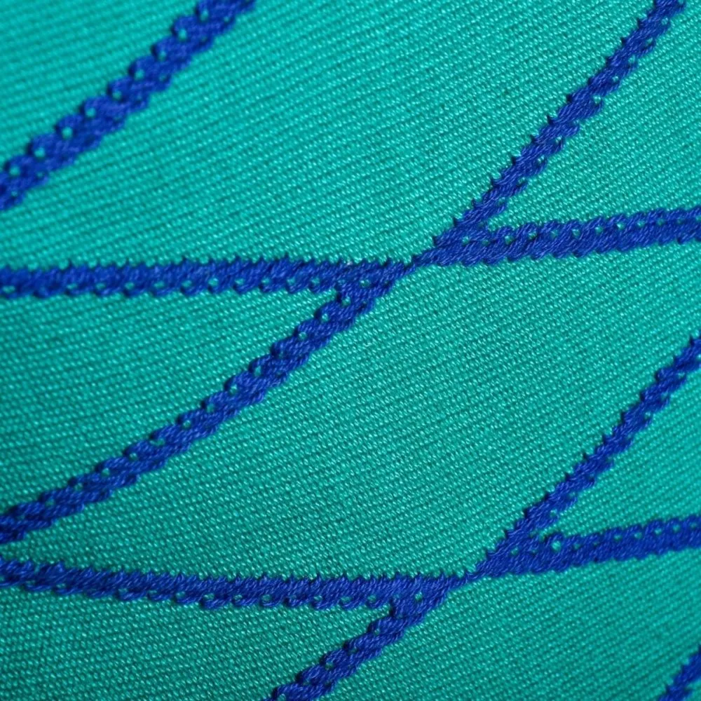 Teal & Indigo Handwoven Tribal Cushion Cover