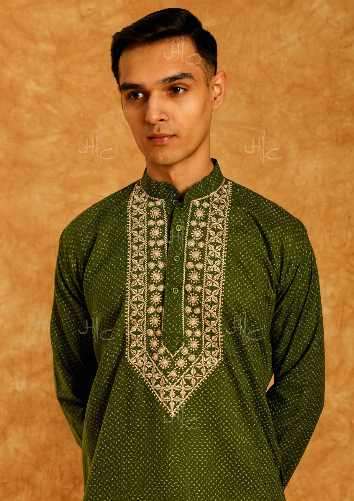 Wasiq Embroidered Rayon Straight Men's Kurta