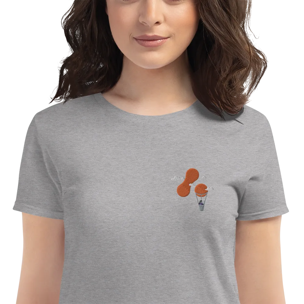 Women's Embroidered T-shirt - Adaptavist Balloon Design