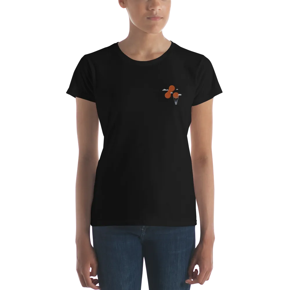 Women's Embroidered T-shirt - Adaptavist Balloon Design