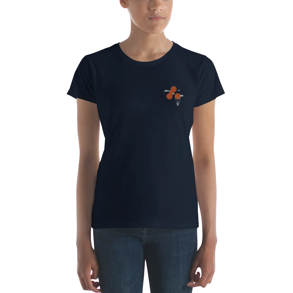 Women's Embroidered T-shirt - Adaptavist Balloon Design