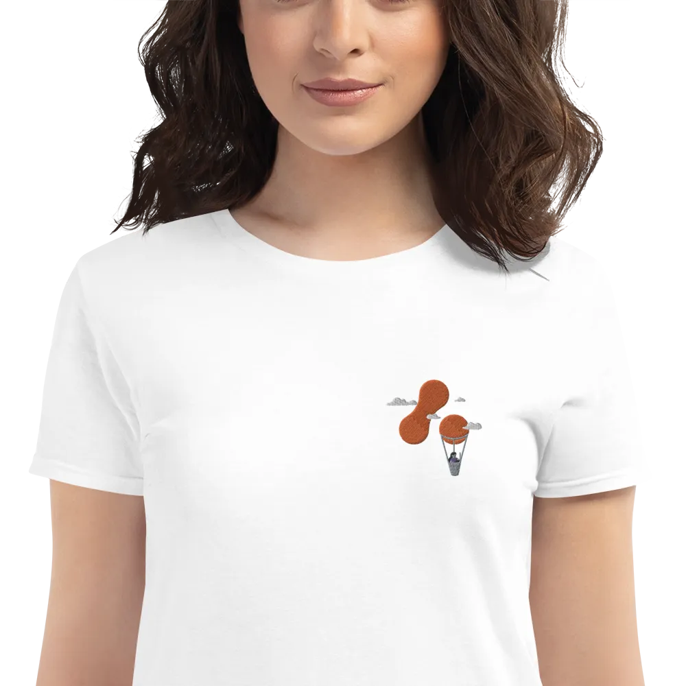 Women's Embroidered T-shirt - Adaptavist Balloon Design