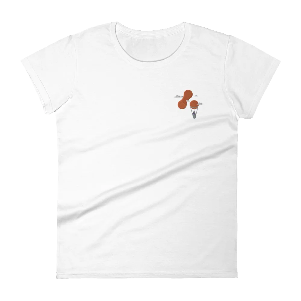 Women's Embroidered T-shirt - Adaptavist Balloon Design