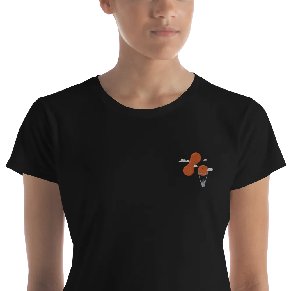 Women's Embroidered T-shirt - Adaptavist Balloon Design