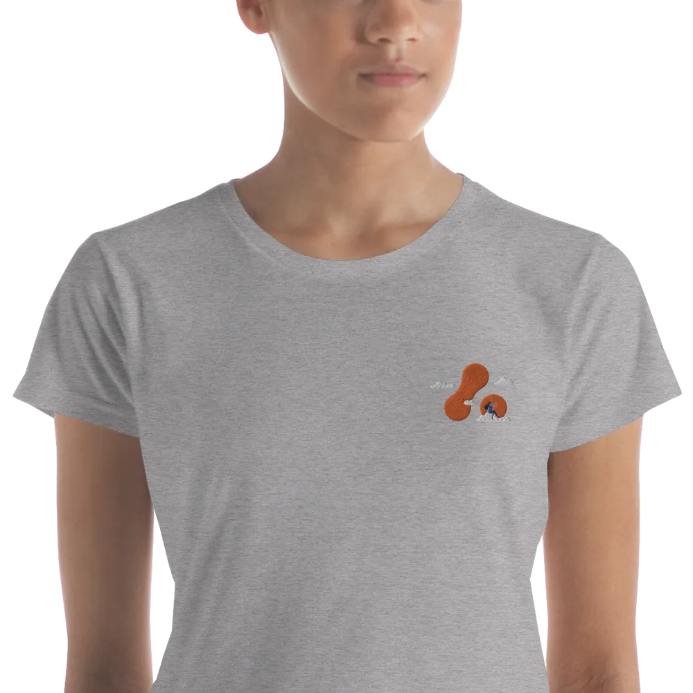 Women's Embroidered T-shirt - Adaptavist Cloud Design