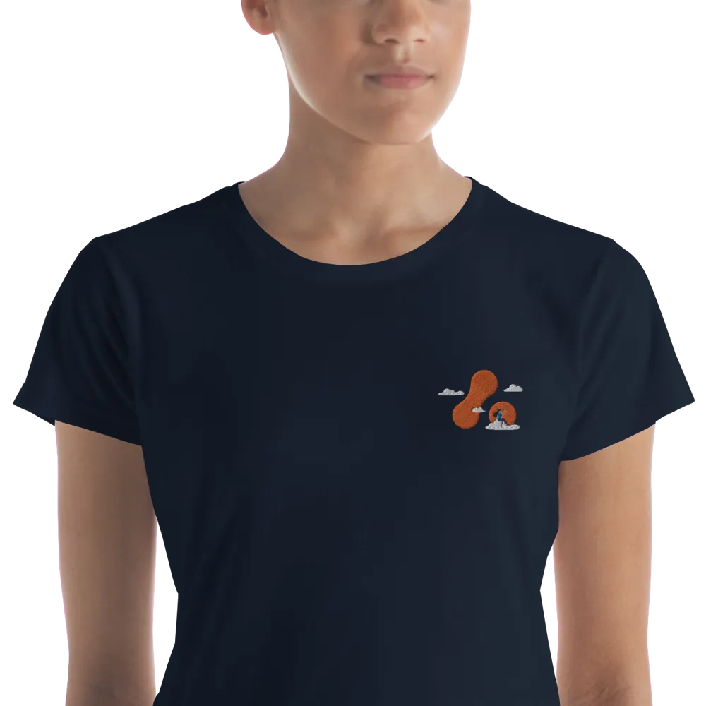 Women's Embroidered T-shirt - Adaptavist Cloud Design