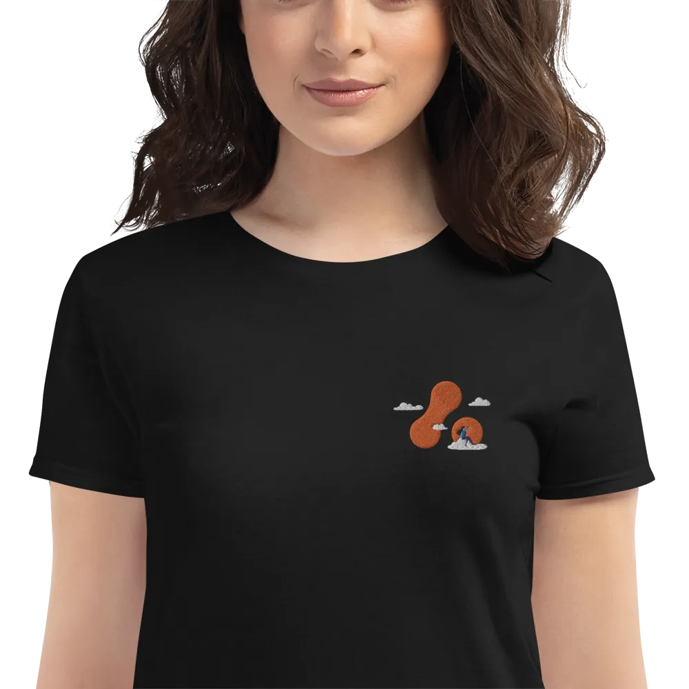 Women's Embroidered T-shirt - Adaptavist Cloud Design