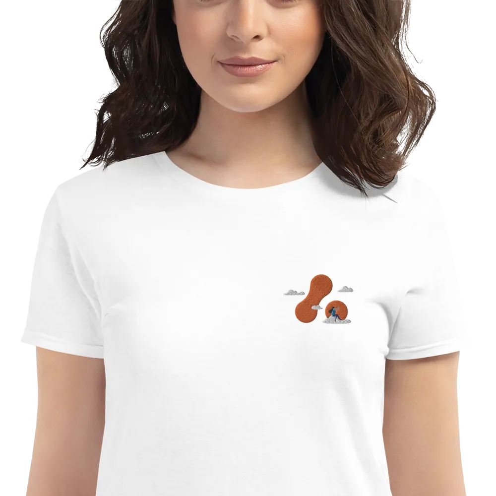 Women's Embroidered T-shirt - Adaptavist Cloud Design